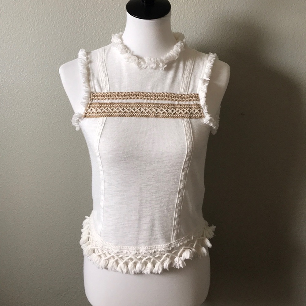 Fringe top by Topshop